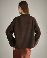 Pull en Cachemire à Col Rond Ample pour Femmes